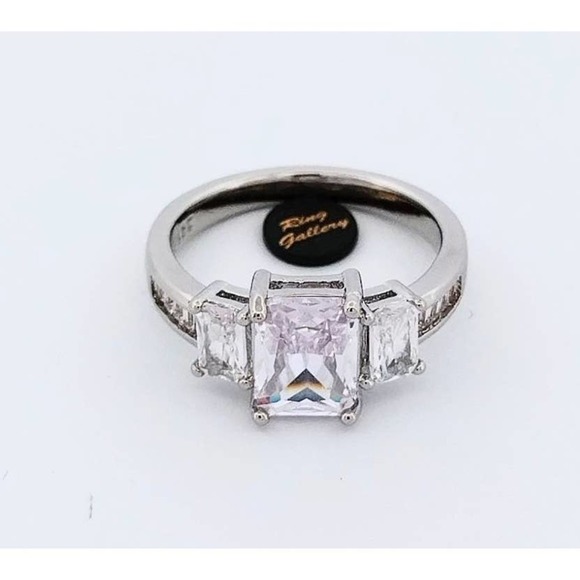 Diamond Wedding Set / Engagement Ring 925/14K size 6,7,8,9,10 - Picture 8 of 11